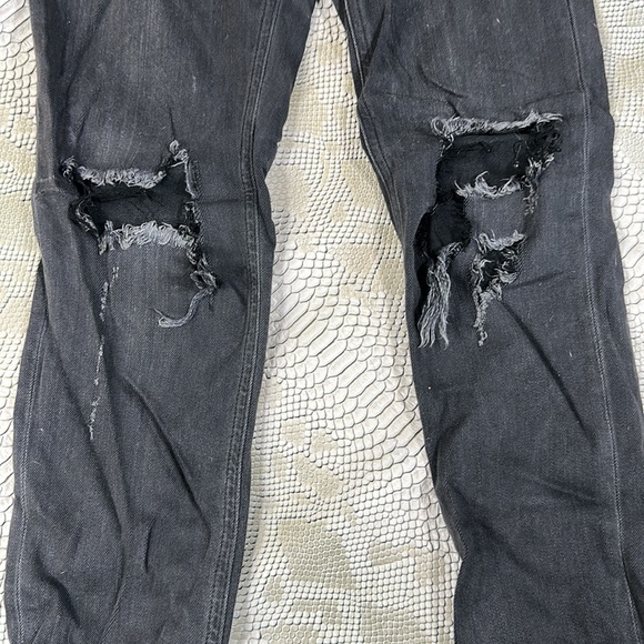 Rag and bone black super soft distressed skinny jeans - Picture 3 of 6